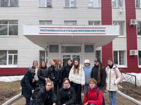 Медицинские классы.  Республиканская станция переливания крови МЗ УР..